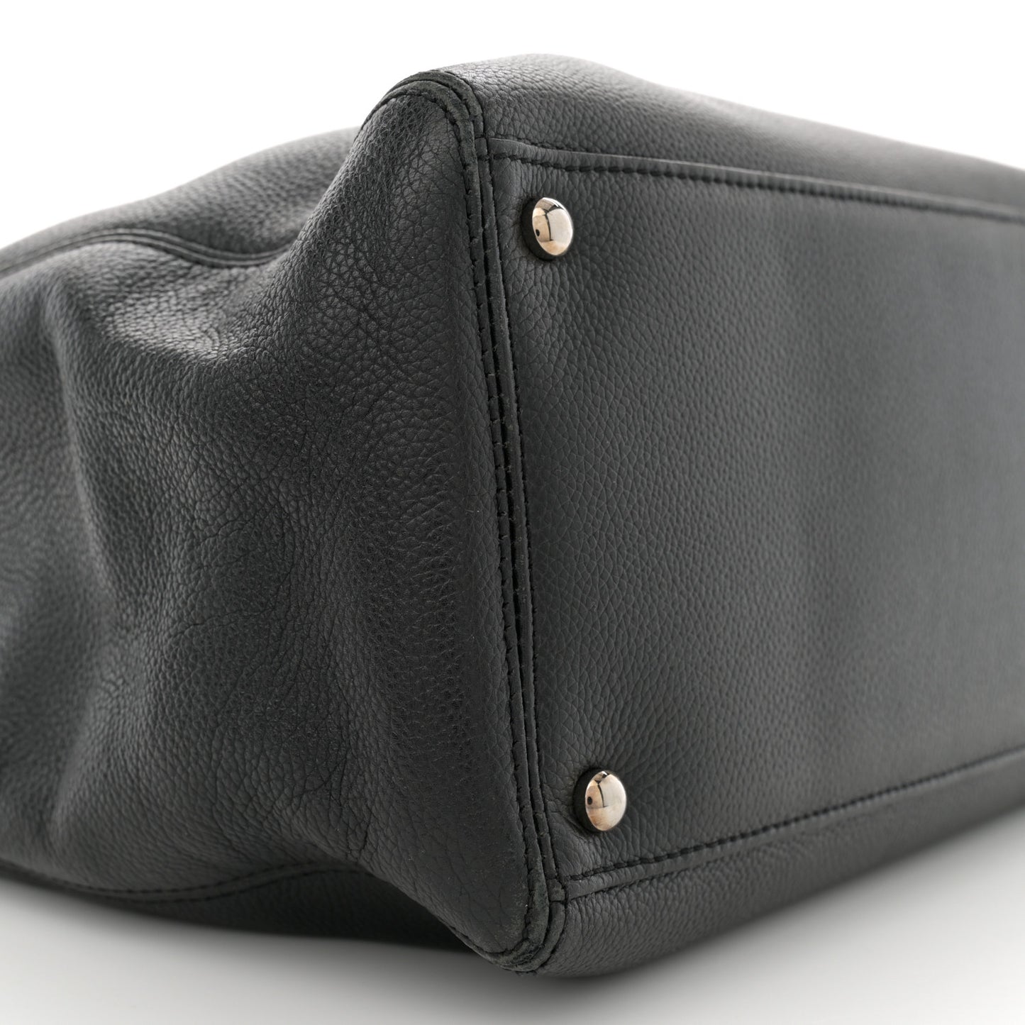 Calfskin Cerf Executive Shopper Black