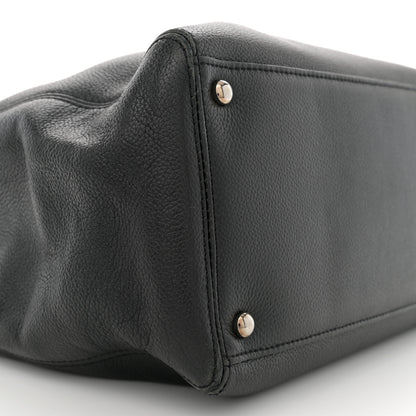 Chanel Calfskin Cerf Executive Shopper Black 10 of 16