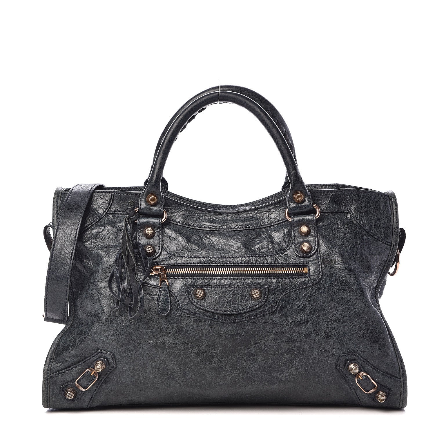 Balenciaga Agneau Giant 12 Rose Gold Hardware City Dark Night 1 of 10