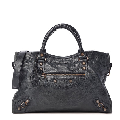 Balenciaga Agneau Giant 12 Rose Gold Hardware City Dark Night 1 of 10
