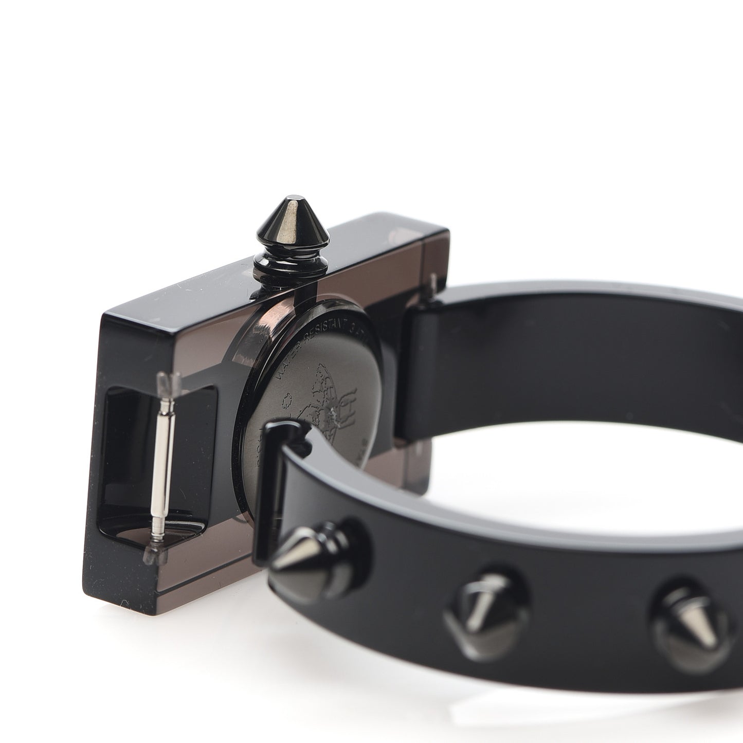 Stainless Steel Plexiglass 24mm Vintage Web Quartz Watch Black