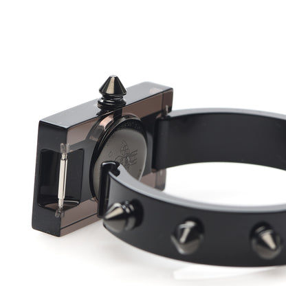 Gucci Stainless Steel Plexiglass 24mm Vintage Web Quartz Watch Black 6 of 8