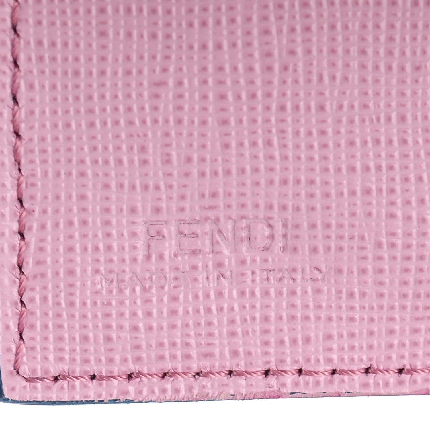 Fendi Vitello Elite Crystal Eye Monster French Wallet Cobalt Lavender Pink 6 of 8
