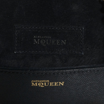 Alexander McQueen Saffiano Mini Heroine Chain Satchel Black 6 of 9