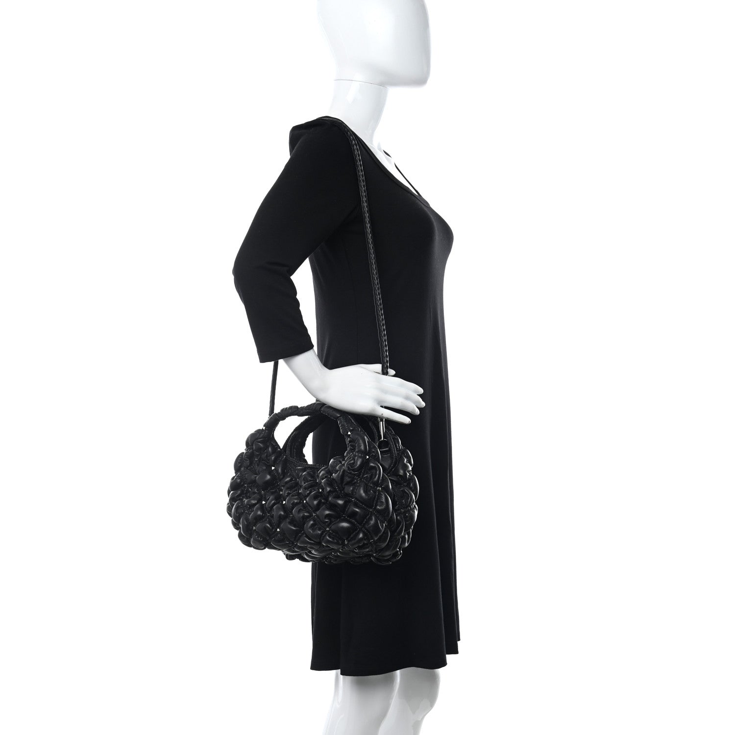 Valentino Garavani Nappa Small Spikeme Hobo Bag Black 2 of 10