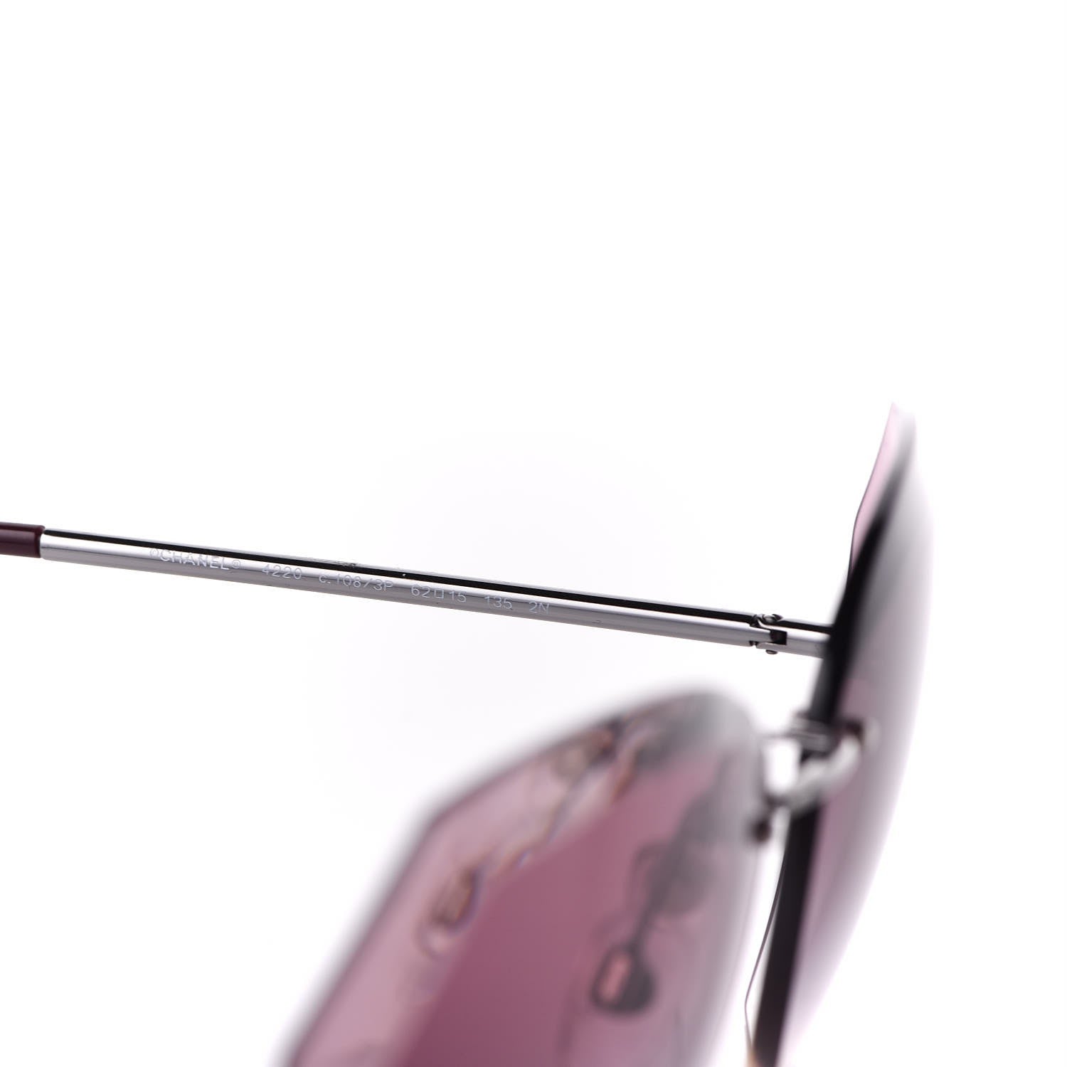Chanel Metal Spring Round Sunglasses 4220 Pink 5 of 9