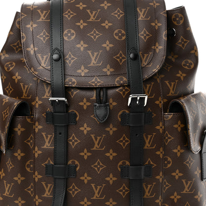 Louis Vuitton Monogram Macassar Christopher MM Backpack 7 of 10