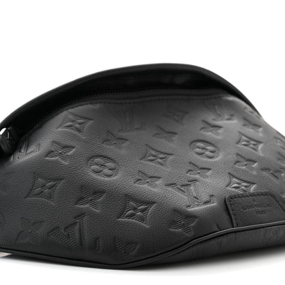 Louis Vuitton Calfskin Monogram Shadow Discovery Bumbag Black 8 of 9