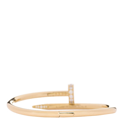 Cartier 18K Yellow Gold Diamond Juste Un Clou Bracelet 15 3 of 5
