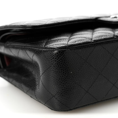 Chanel Caviar Quilted Medium Double Flap Black 17 of 19