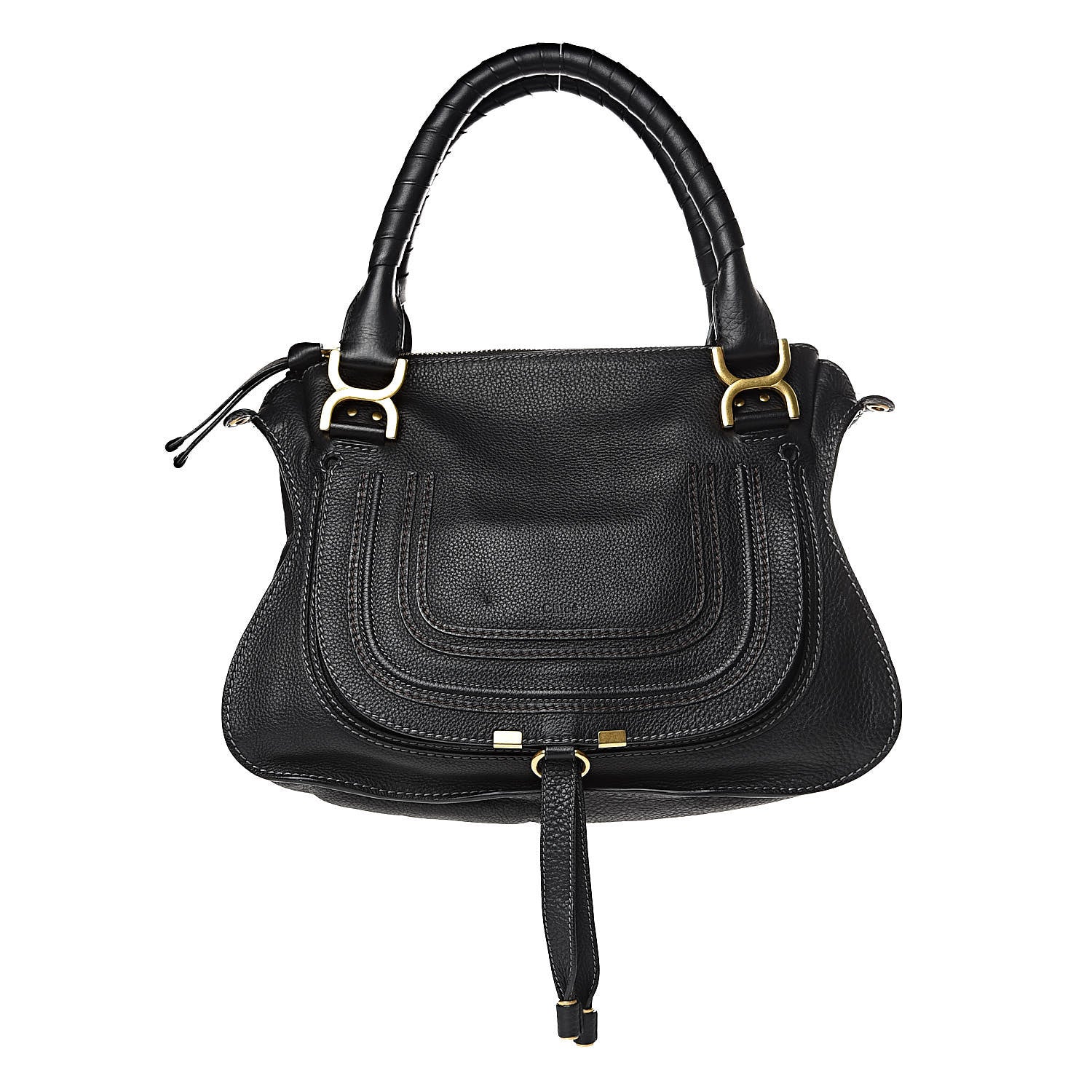 Chloe Calfskin Medium Marcie Satchel Black 1 of 12
