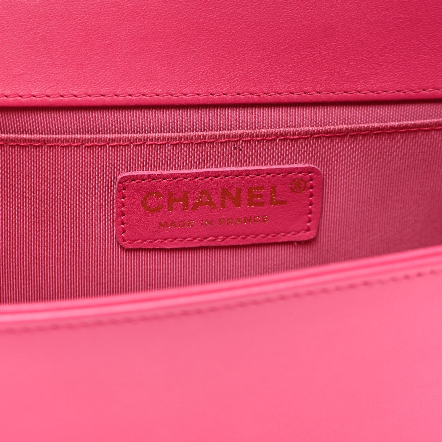 Lambskin Quilted Medium Boy Flap Pink