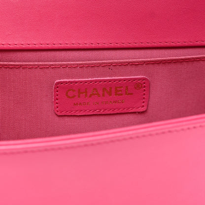 Chanel Lambskin Quilted Medium Boy Flap Pink 6 of 12