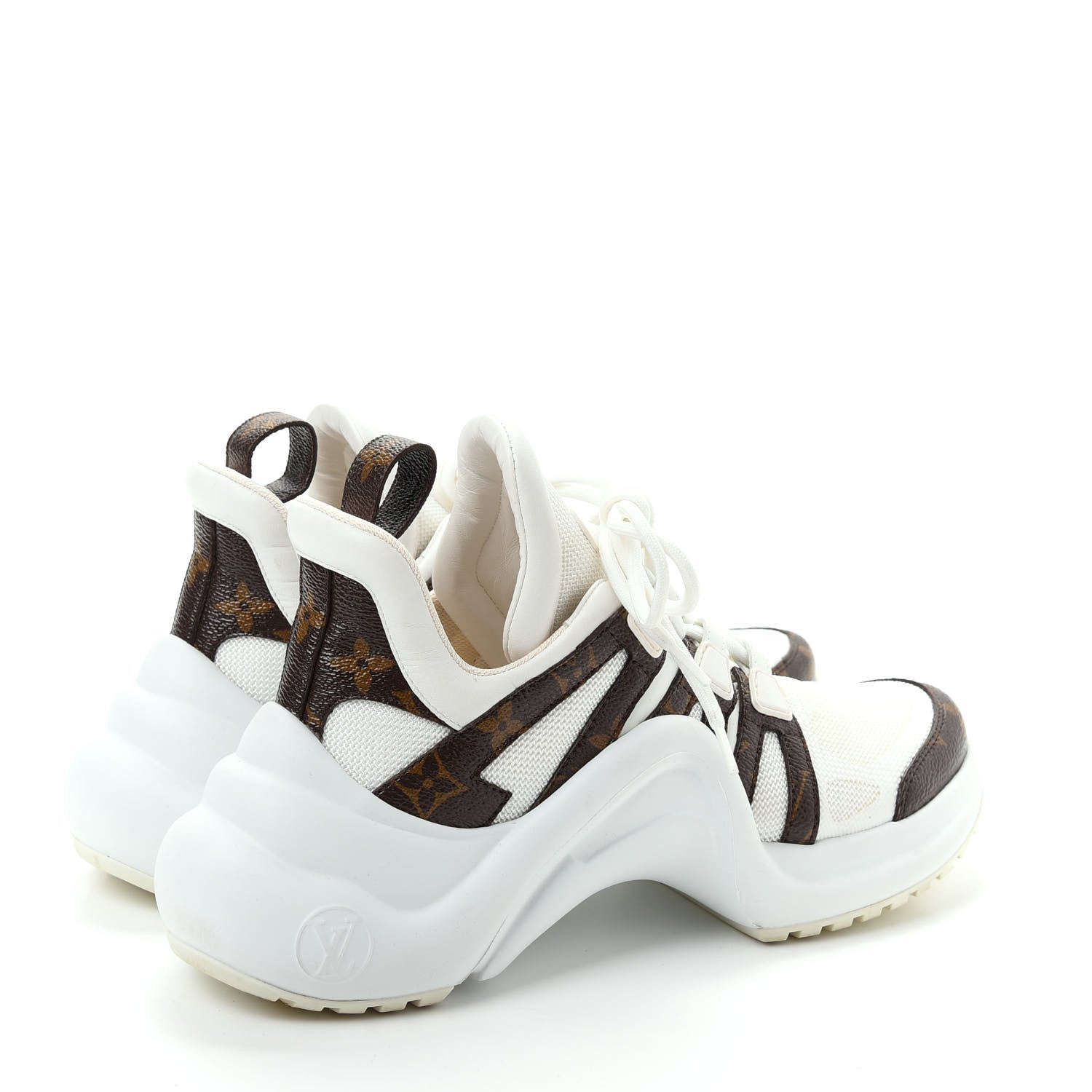 Louis Vuitton Patent Monogram LV Archlight Sneakers 37.5 White 4 of 10