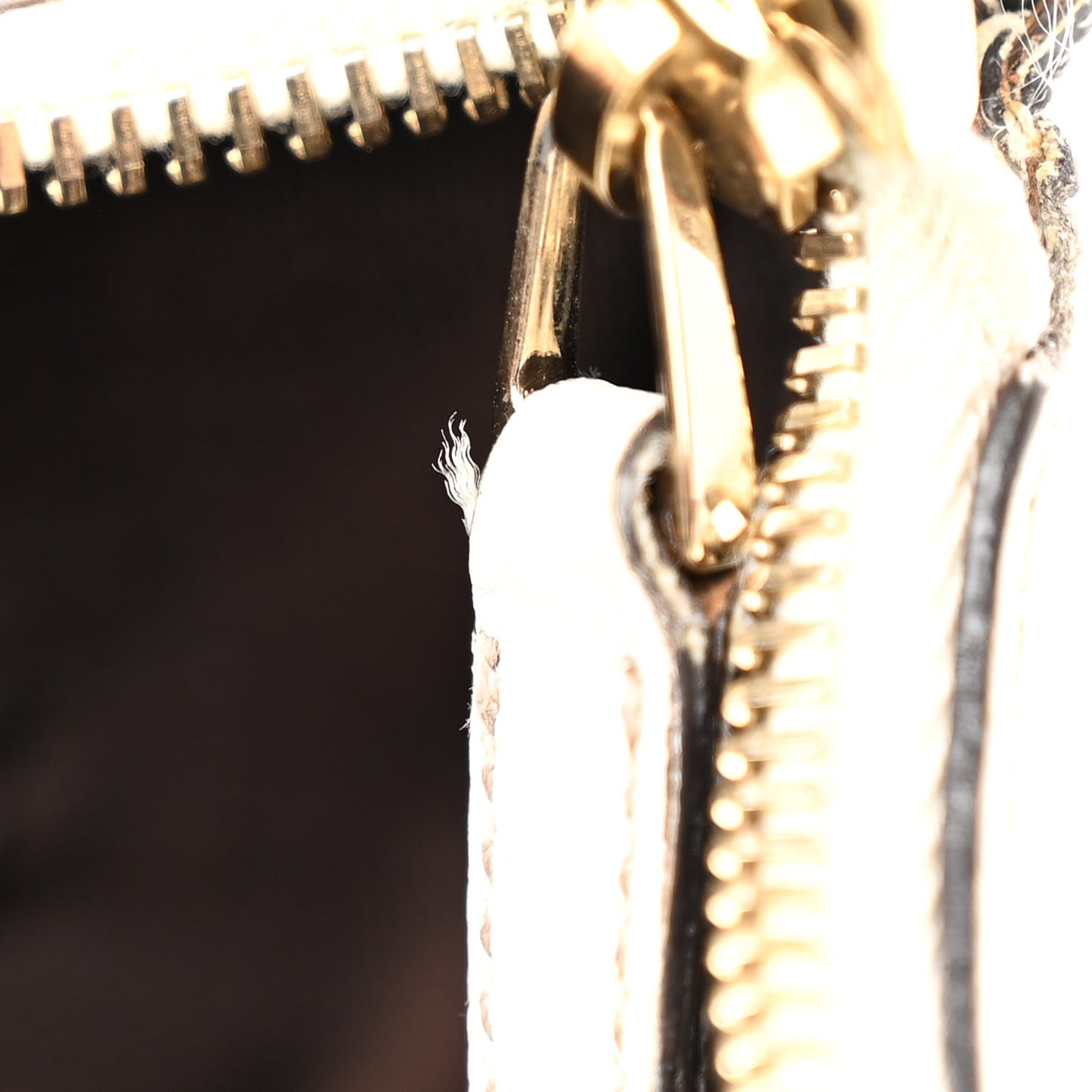 Monogram Medium D Gold Ring Hobo White