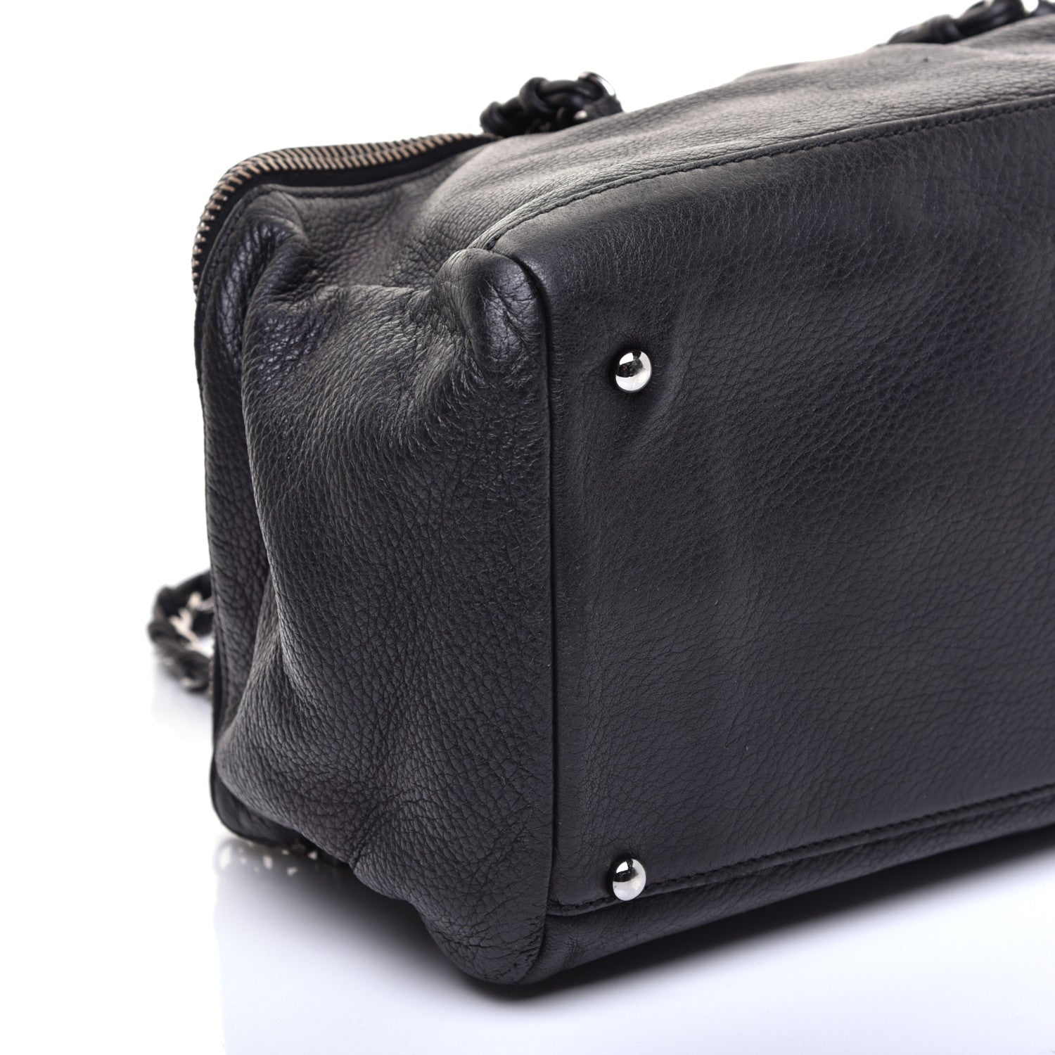 Chanel Deerskin Luxe Ligne Bowler Black 6 of 10