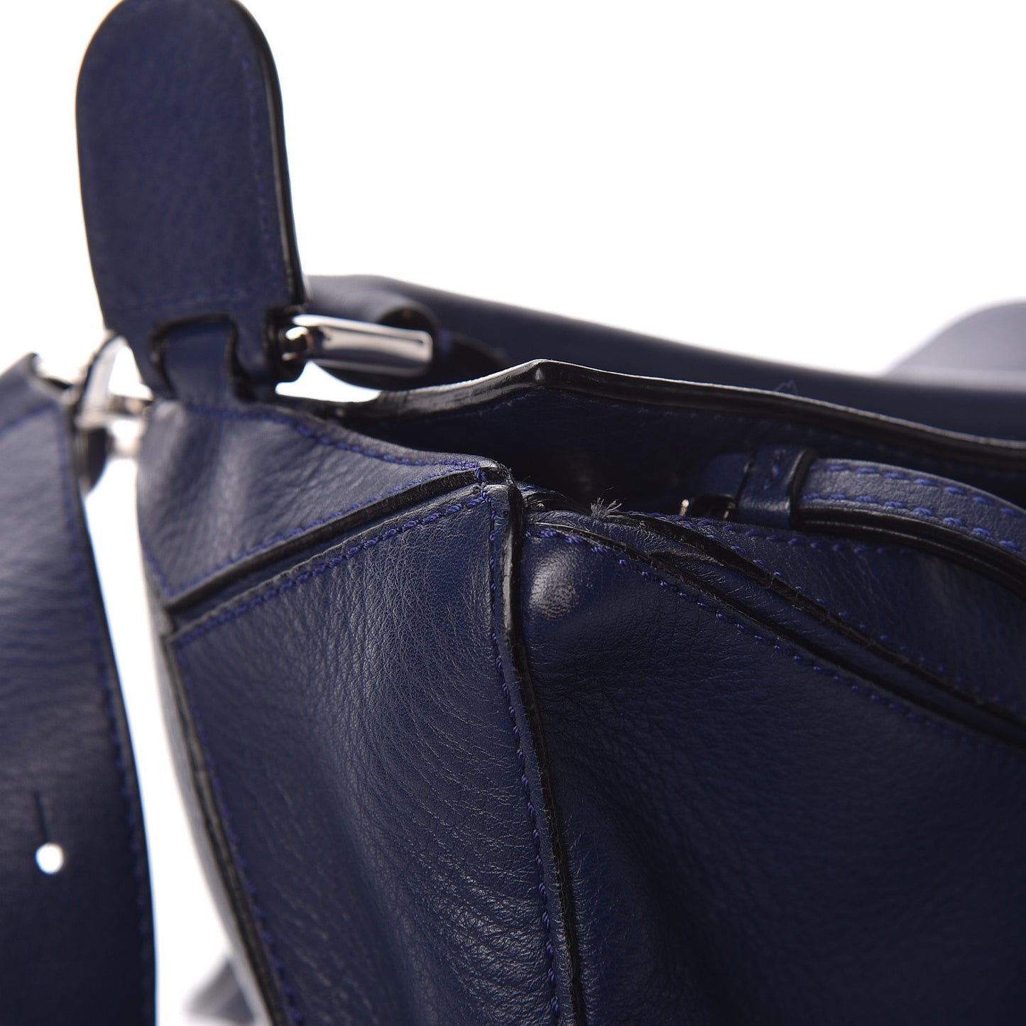 Calfskin Medium Puzzle Bag Marine