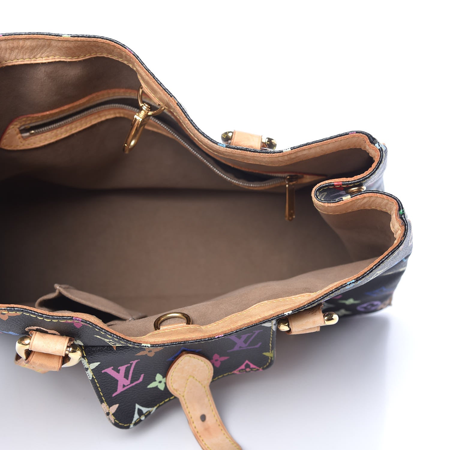 Louis Vuitton Monogram Multicolor Aurelia MM Black 5 of 8