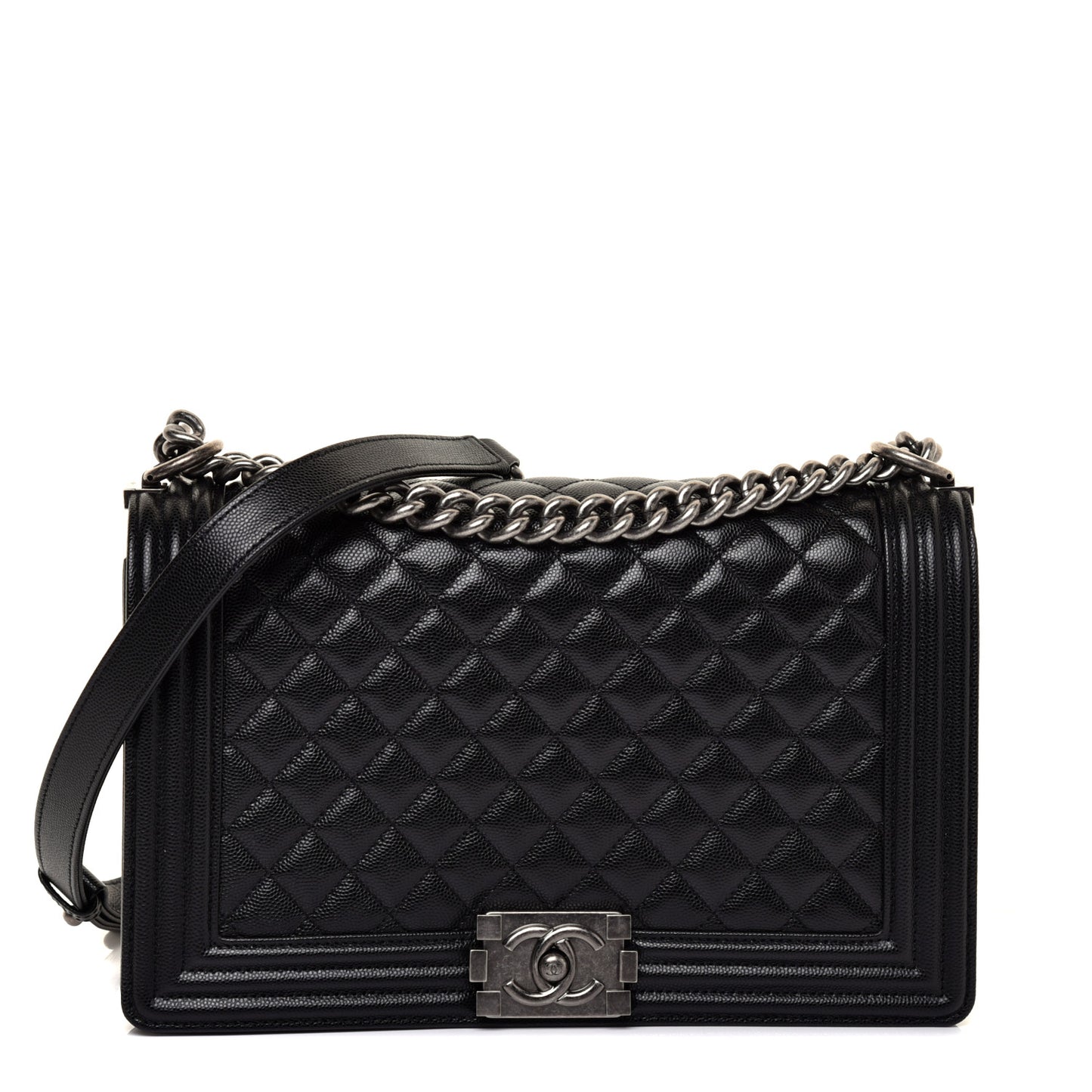 Caviar Quilted New Medium Boy Flap Black