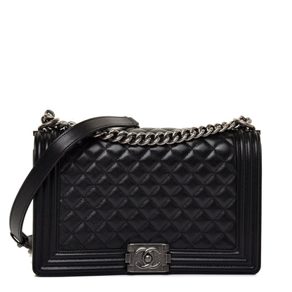 Chanel Caviar Quilted New Medium Boy Flap Black 1 of 11