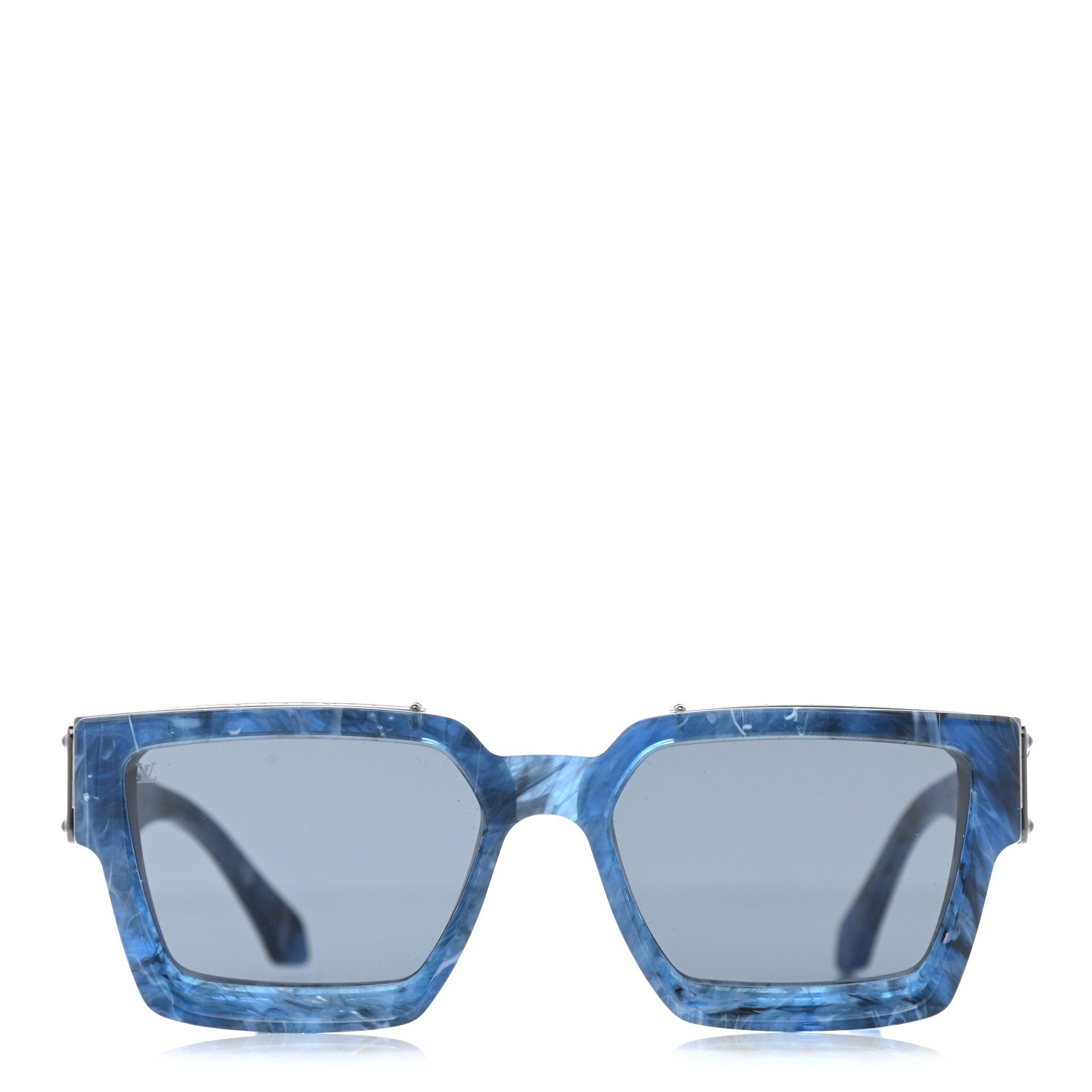 Louis Vuitton Acetate 1.1 Millionaires Z1359W Sunglasses Blue Marble 2 of 8