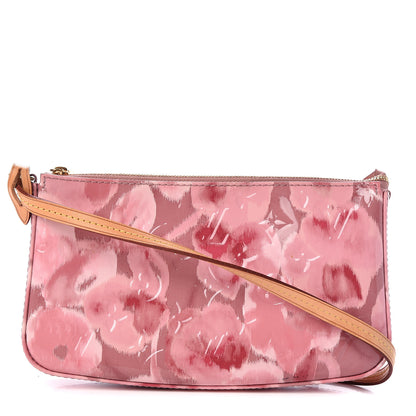 Louis Vuitton Vernis Ikat Pochette Accessories NM Rose Velours 1 of 11
