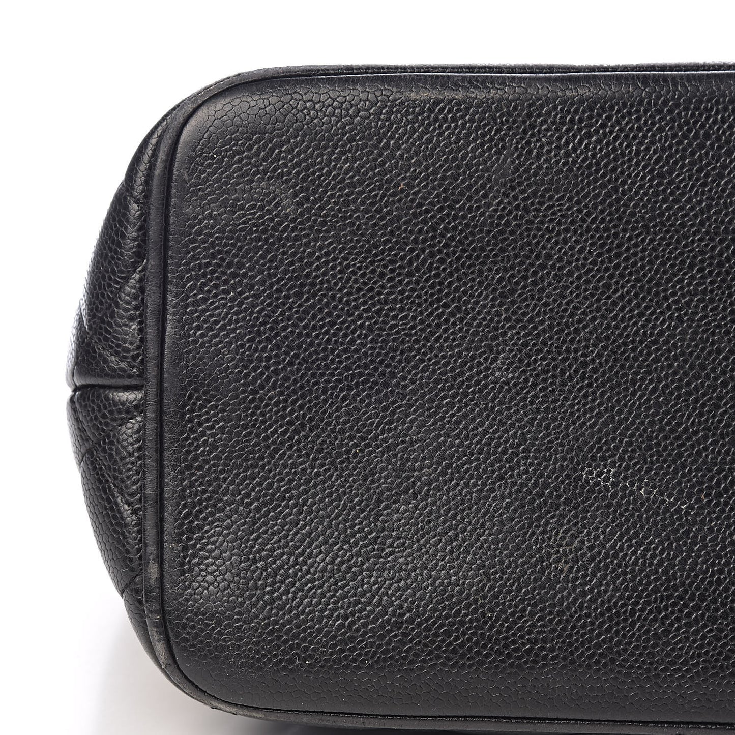 Caviar Quilted Medallion Tote Black