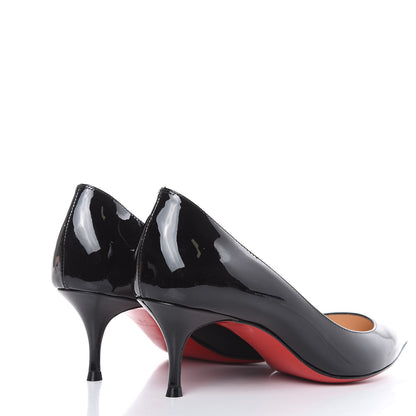 Christian Louboutin Patent Pigalle Follies 55 Pumps 36 Black 4 of 9