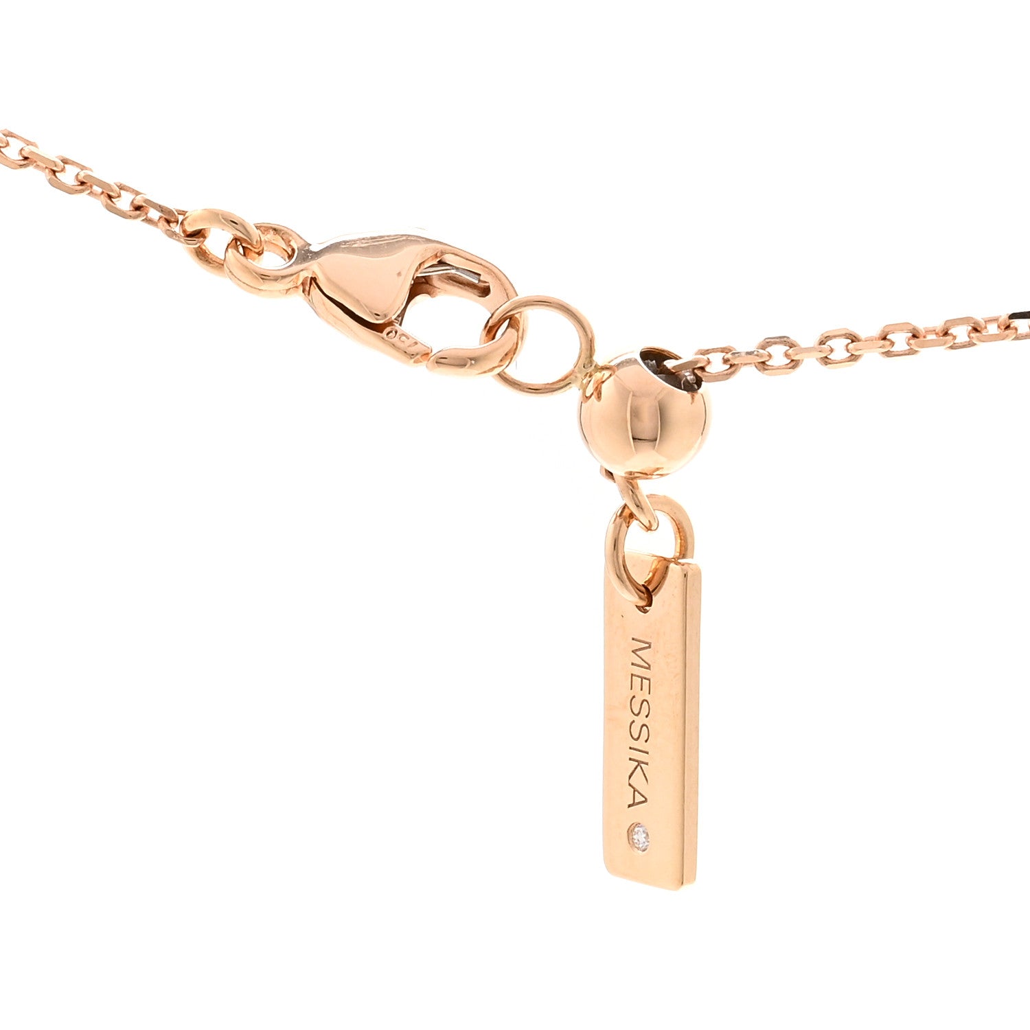 Messika 18K Rose Gold Diamond Move Uno Long Necklace 4 of 5