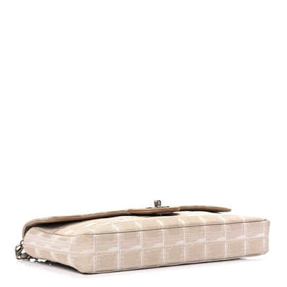 Chanel Nylon Travel East West Flap Beige 3 of 8
