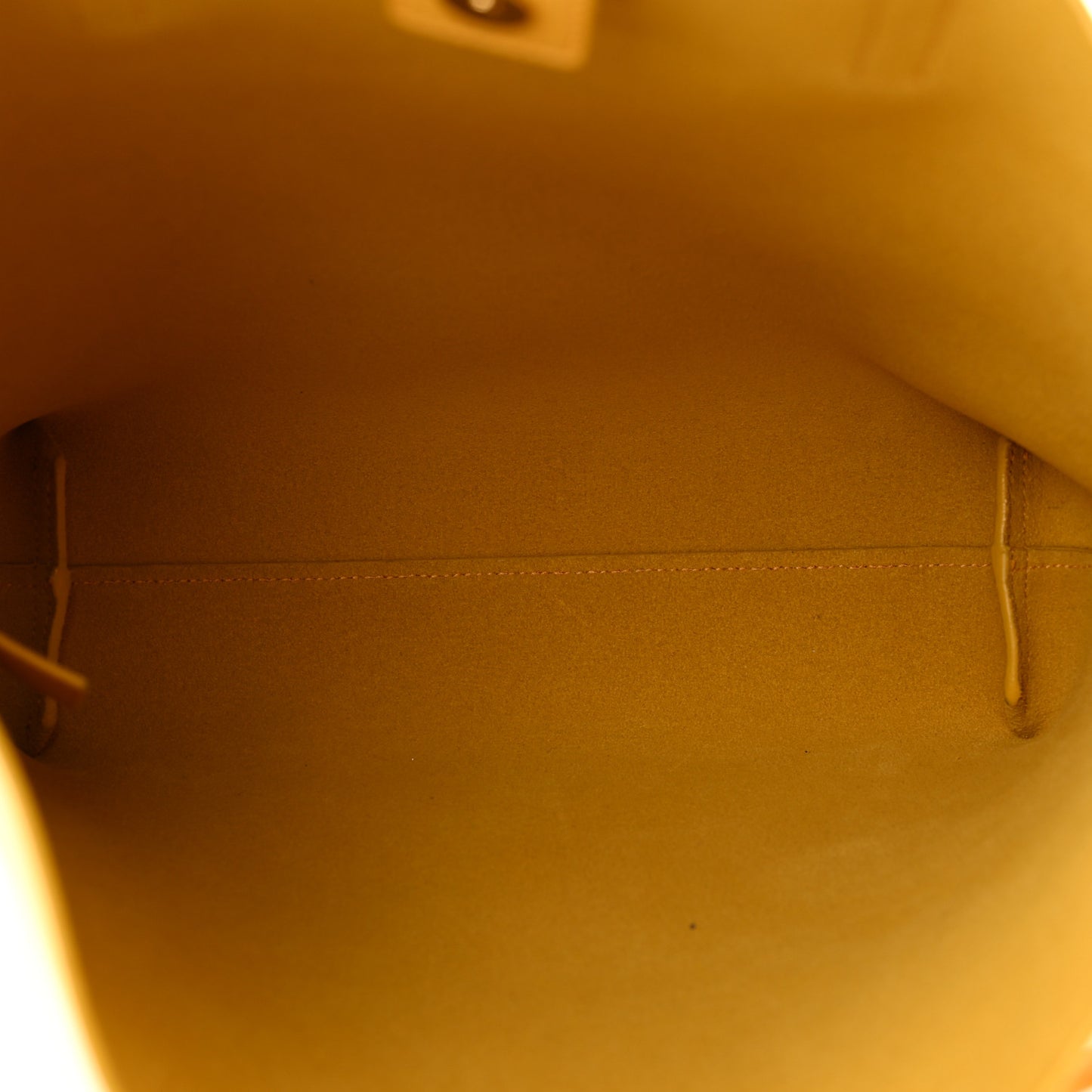 Calfskin Toy Shopping Tote Yellow