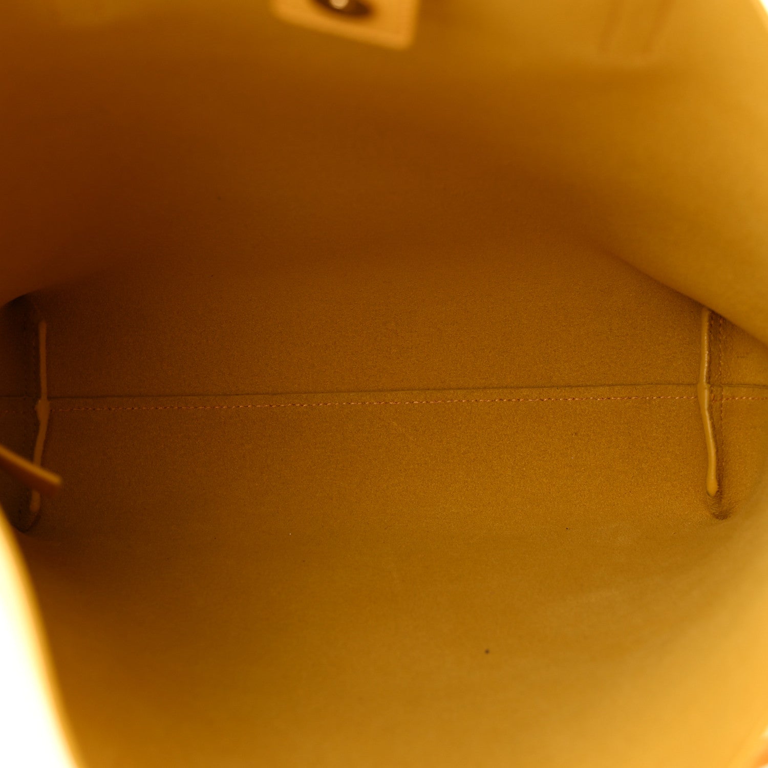 Saint Laurent Calfskin Toy Shopping Tote Yellow 4 of 9