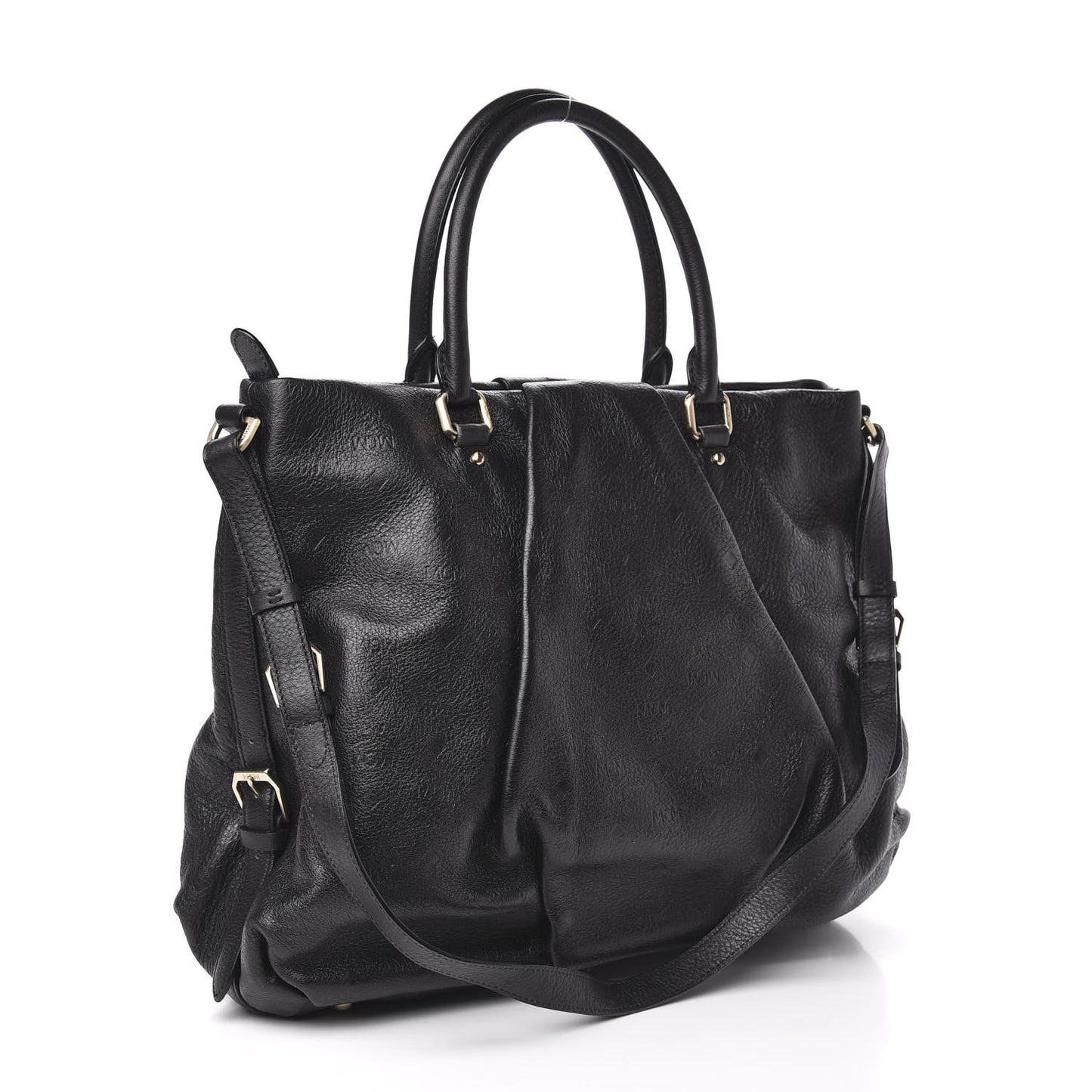Calfskin Ottomar Monogram Tote Black