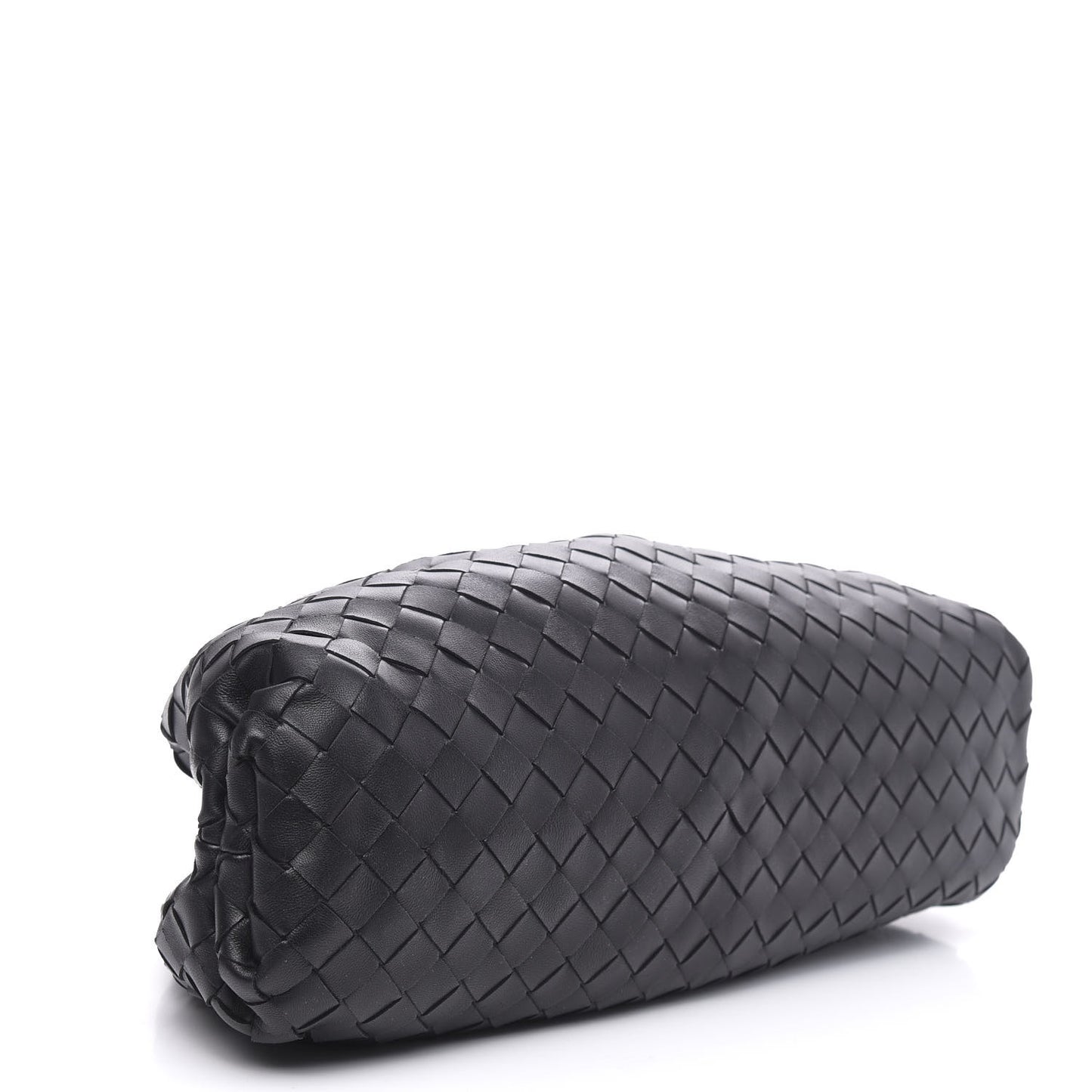 Nappa Maxi Intreccio The Pouch Oversized Clutch Black