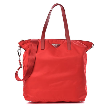 Prada Tessuto Nylon Vela Shopping Tote Rosso 1 of 11