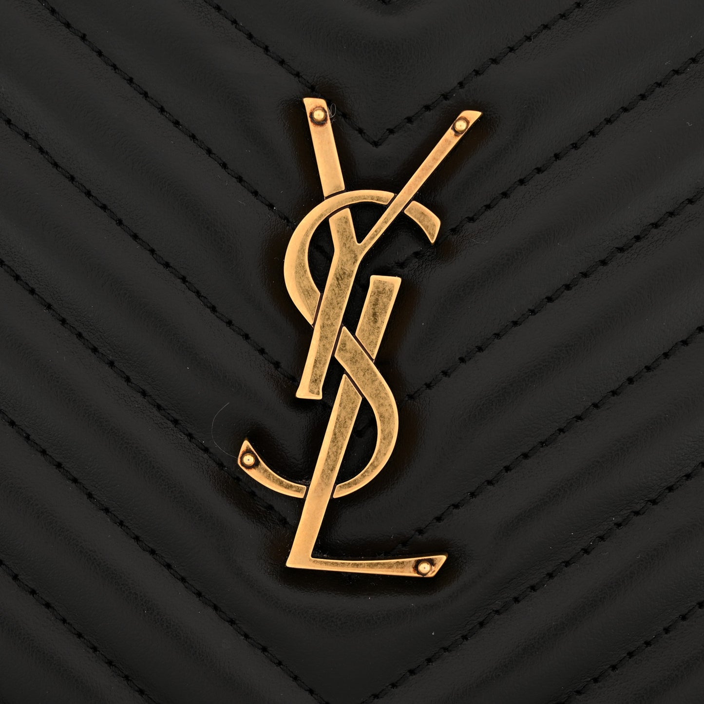 Calfskin Matelasse Monogram Lou Camera Bag Black