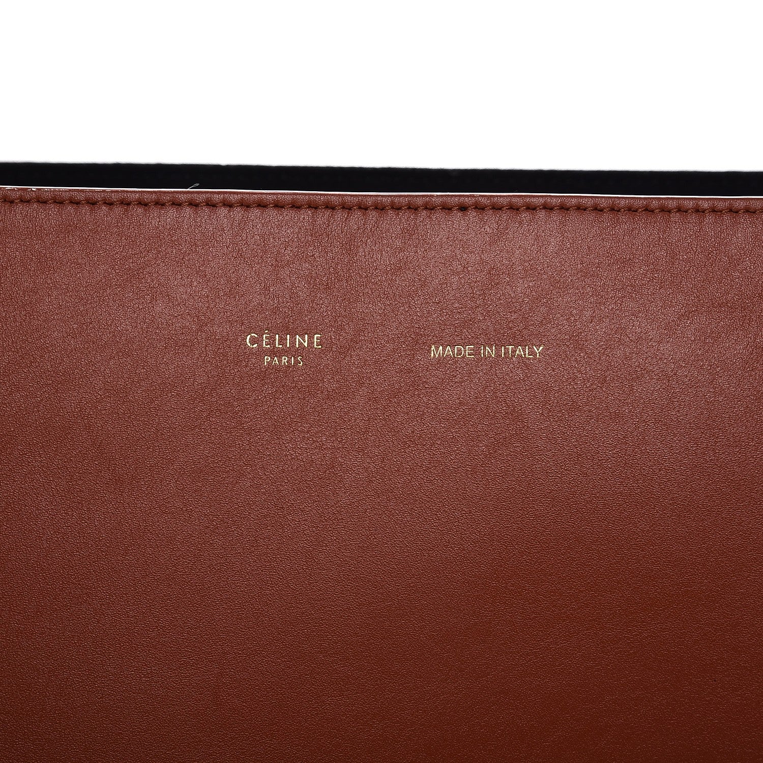 Celine Shiny Smooth Calfskin Zebra Printed Calf Hair Small Twisted Cabas Chalk Brick 6 of 11