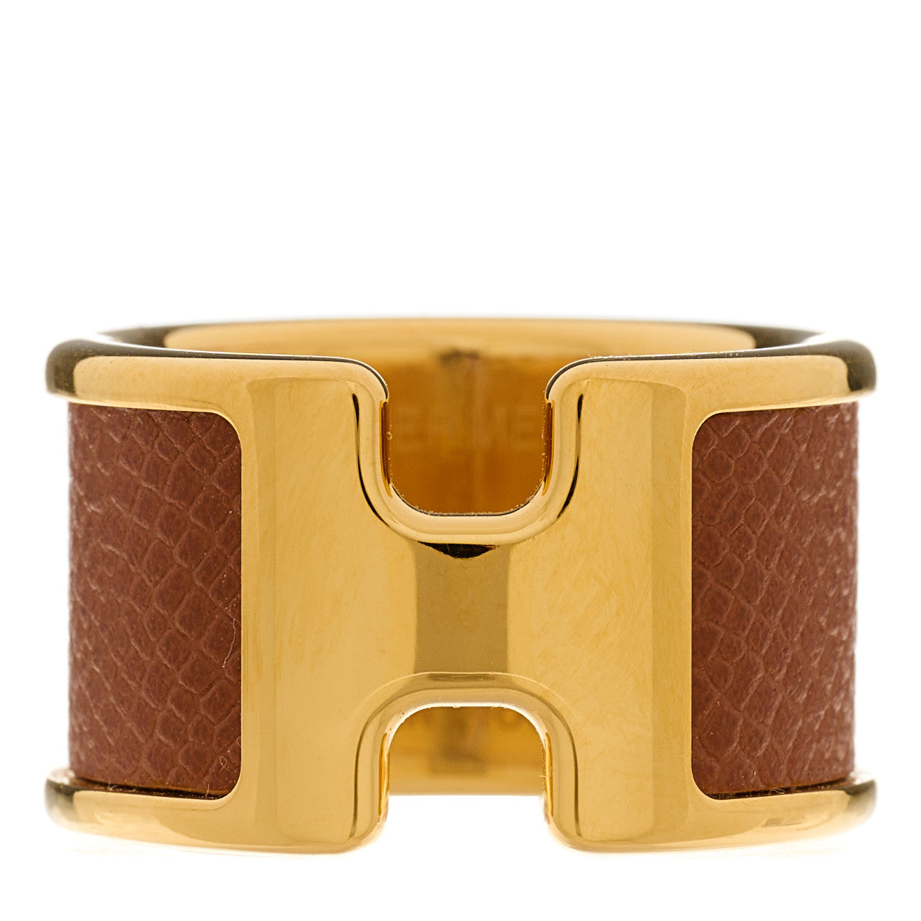Hermes Madame Calfskin Large Olympe Ring S Gold 1 of 5