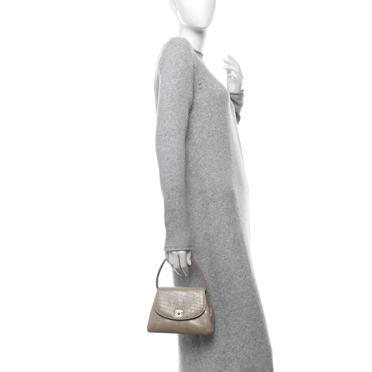 Iridescent Linen Kelly Flap Gold