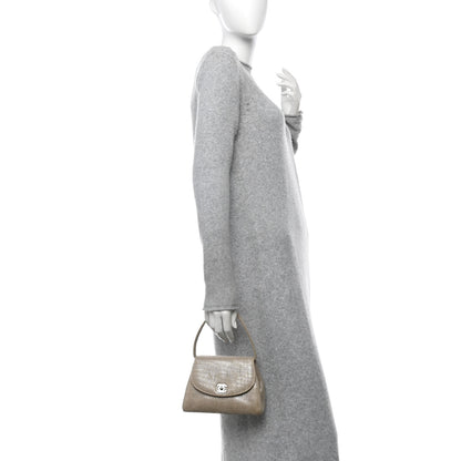 Chanel Iridescent Linen Kelly Flap Gold 2 of 11