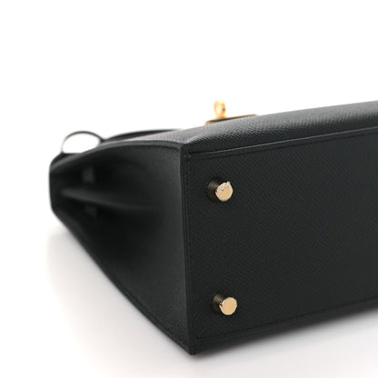 Hermes Epsom Kelly Sellier 25 Black 8 of 10