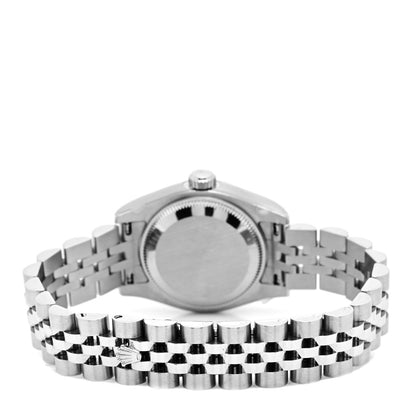 Rolex Stainless Steel 18K White Gold Diamond 26mm Oyster Perpetual Datejust Watch Silver 179174 3 of 4