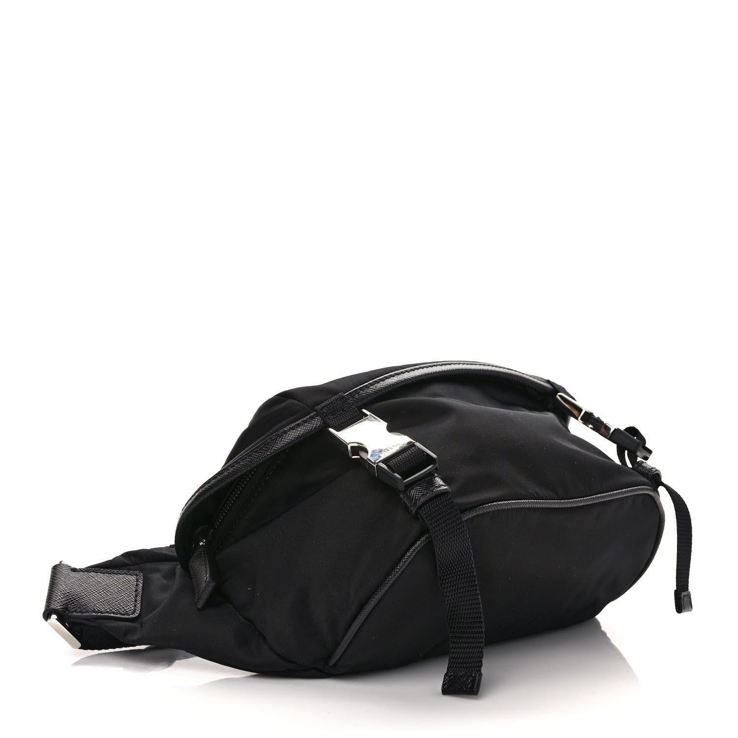 Prada Re-Nylon Saffiano Sling Bag Black 3 of 8