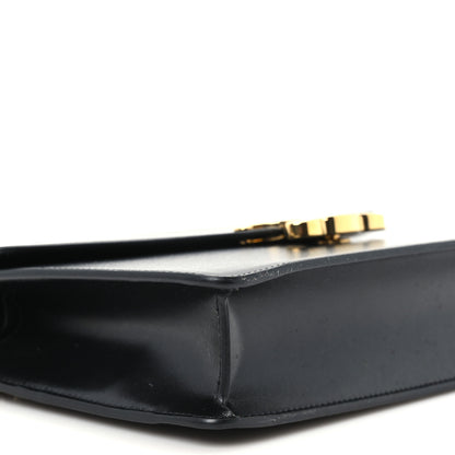 Celine Shiny Calfskin Triomphe Margo Wallet on Chain Black 8 of 9