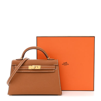 Hermes Epsom Mini Kelly Sellier 20 Gold 11 of 11