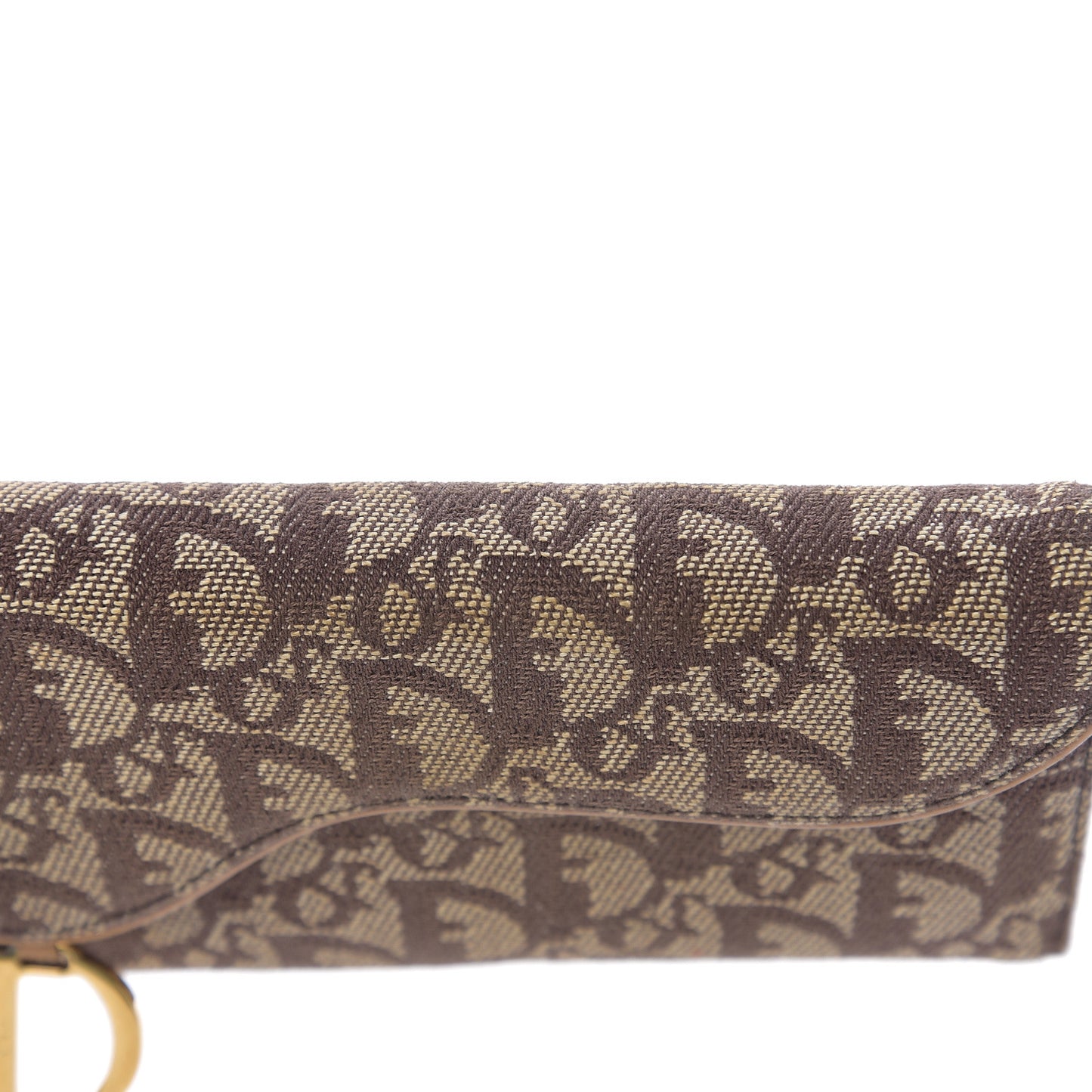 Monogram Saddle Wallet Beige