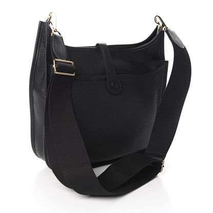 Hermes Taurillon Clemence Evelyne III PM Black 2 of 10