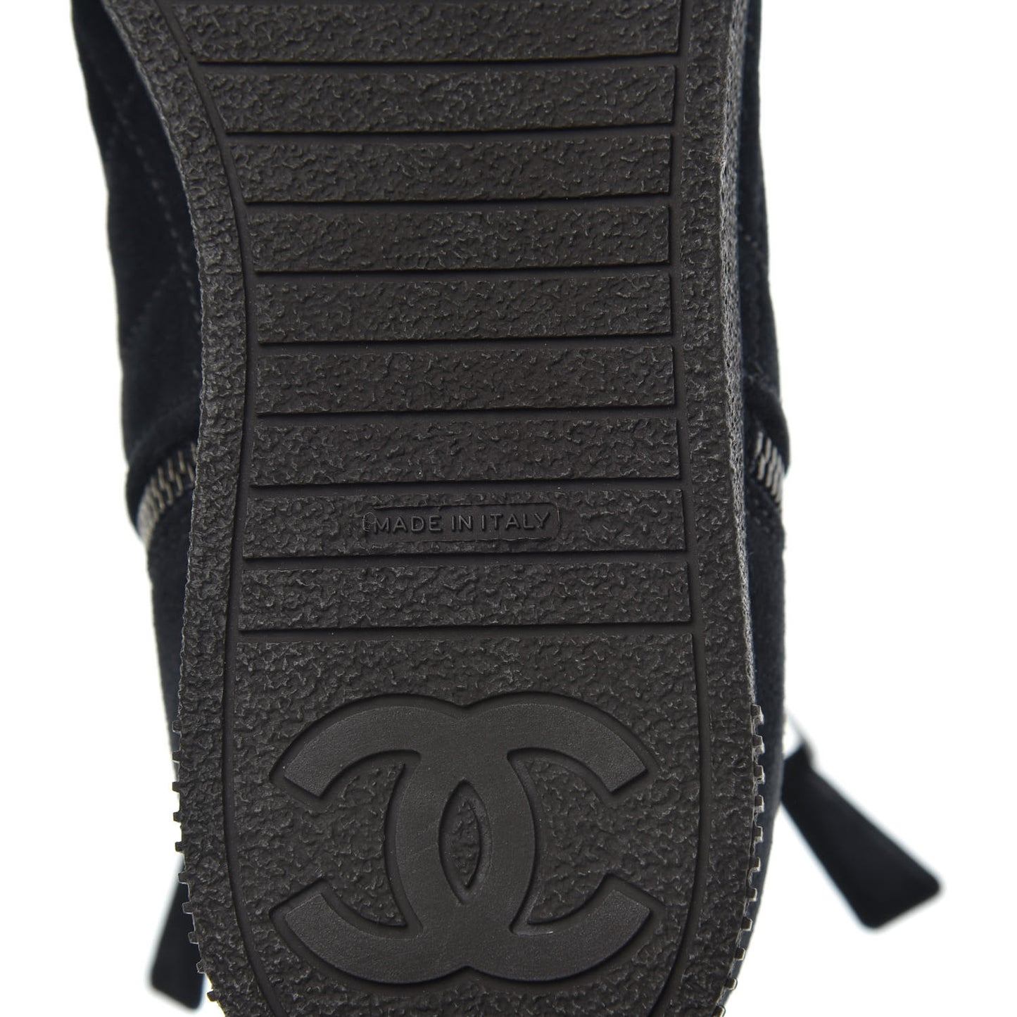 Suede Shearling Short Boots 37.5 Blue Marine Black