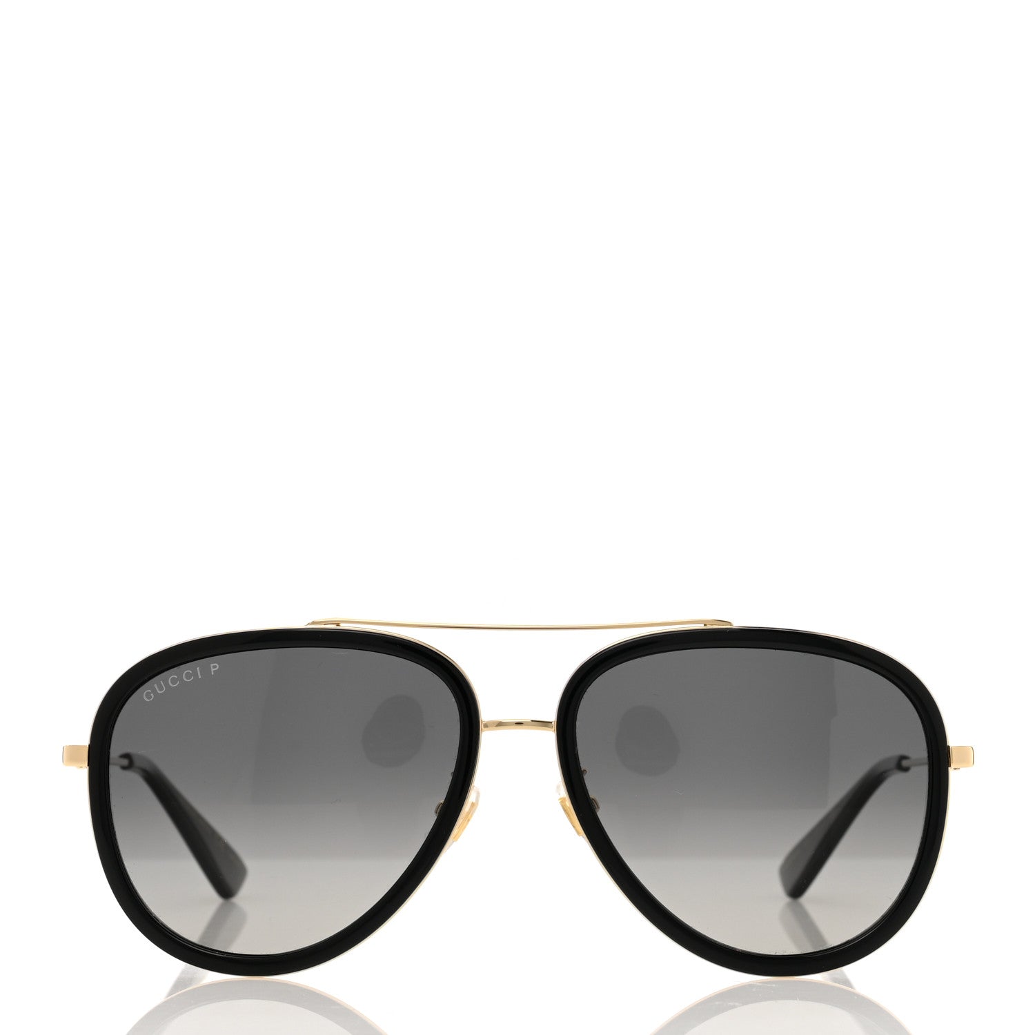 Gucci Aviator Sunglasses GG0062S Black Gold 2 of 8