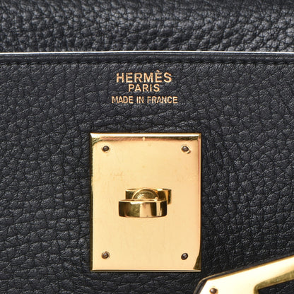 Hermes Taurillon Clemence Kelly Retourne 32 Black 19 of 35